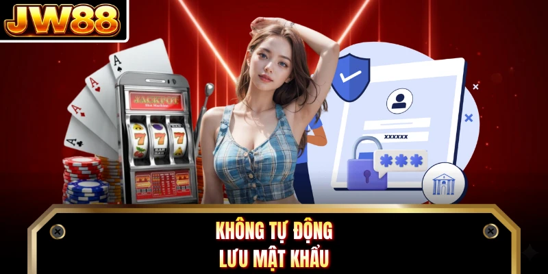 Không tự động lưu mật khẩu