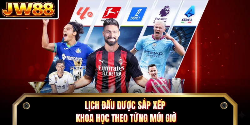 Lịch đấu được sắp xếp khoa học theo từng múi giờ